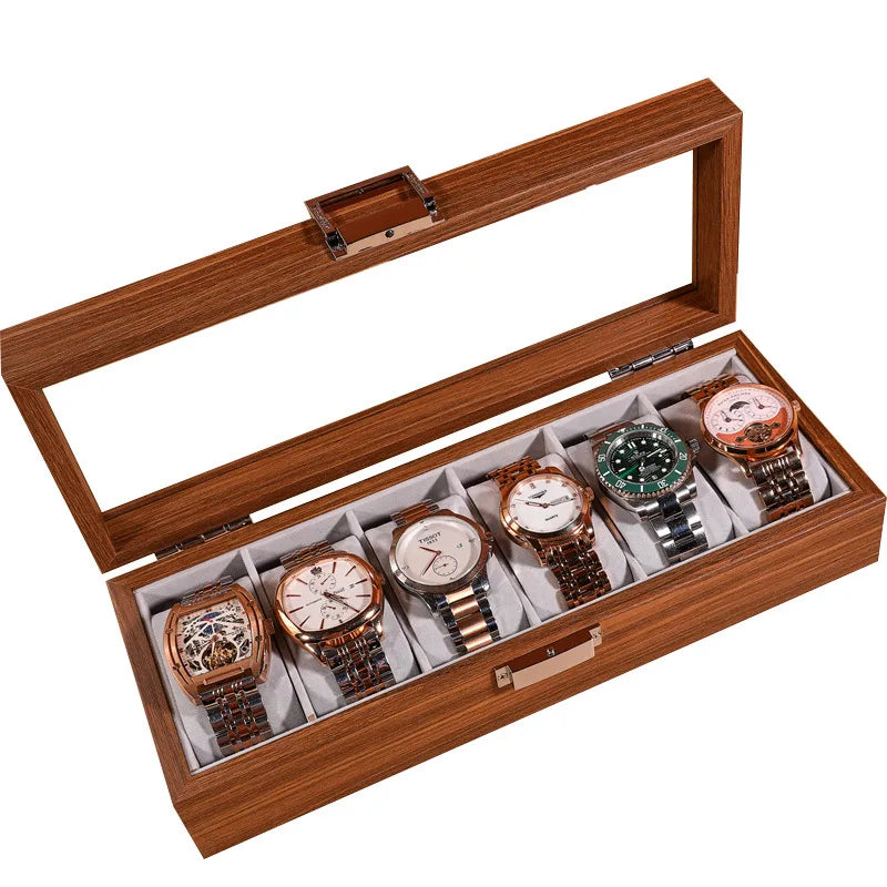 Vitesse Walnut Vault – Caja de Relojes Artesanal en Nogal