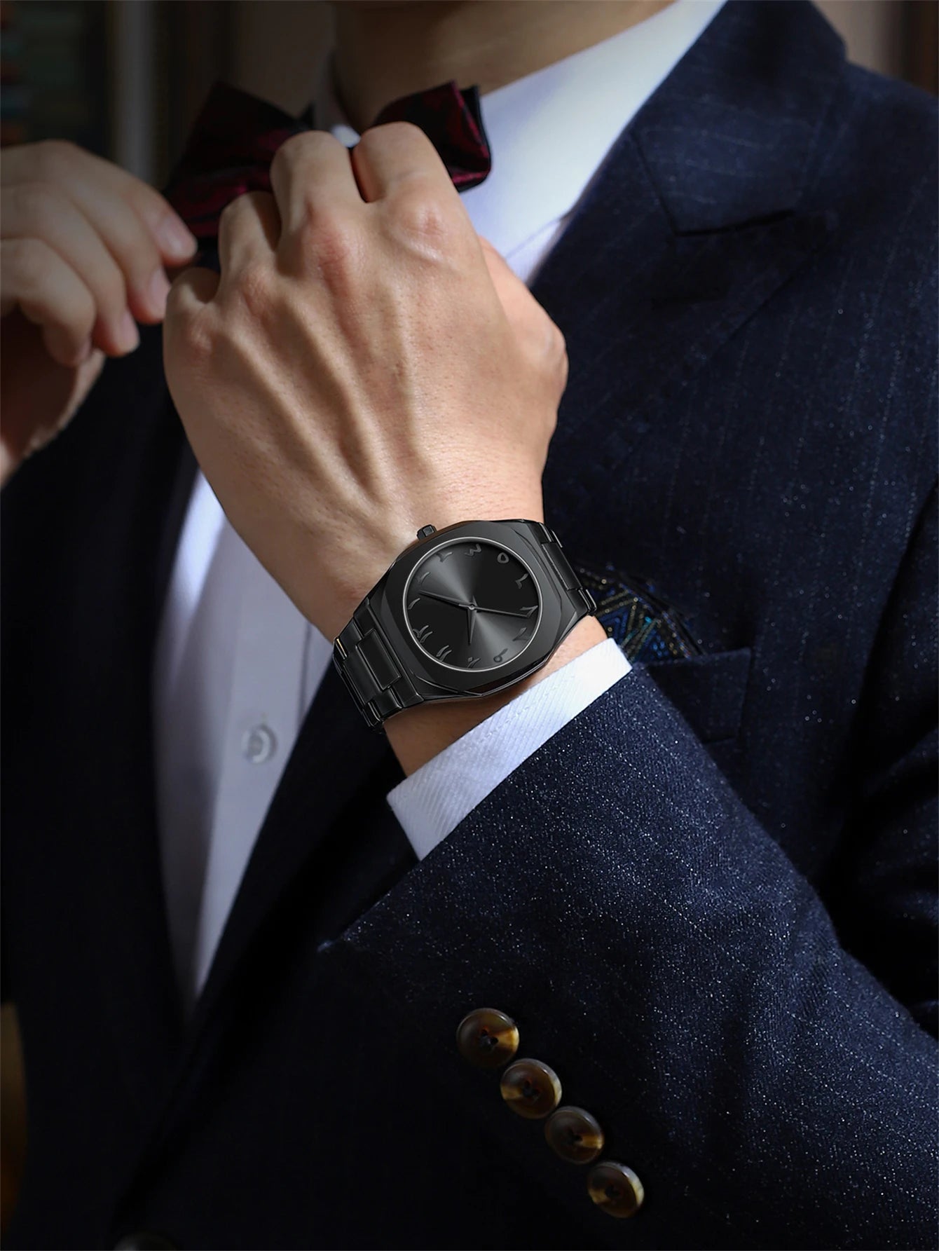 Reloj Minimalista Masculino All Black – Diseño Único y Moderno