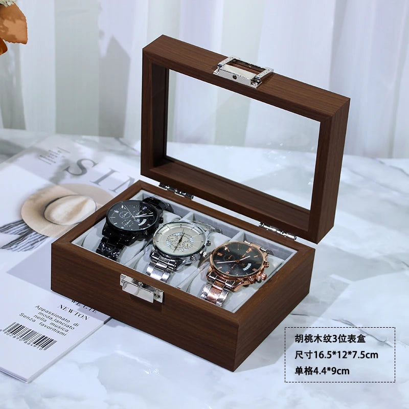 Vitesse Walnut Vault – Caja de Relojes Artesanal en Nogal