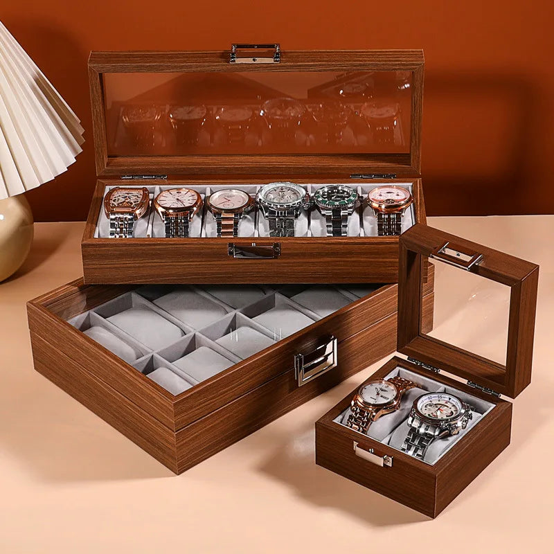 Vitesse Walnut Vault – Caja de Relojes Artesanal en Nogal