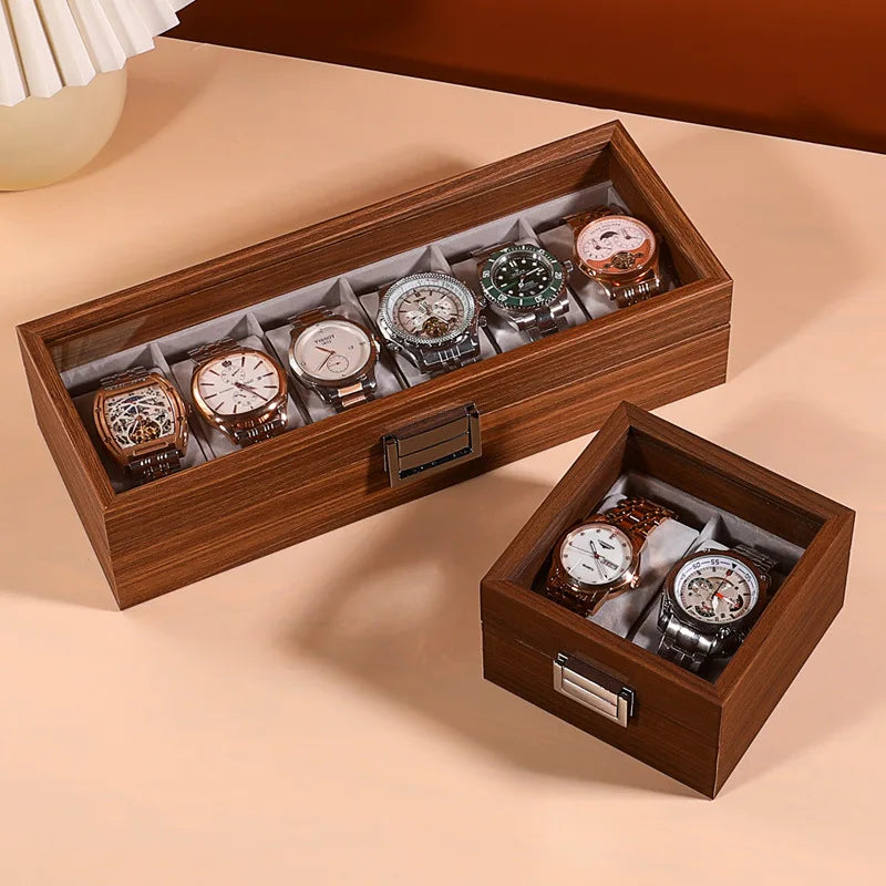 Vitesse Walnut Vault – Caja de Relojes Artesanal en Nogal