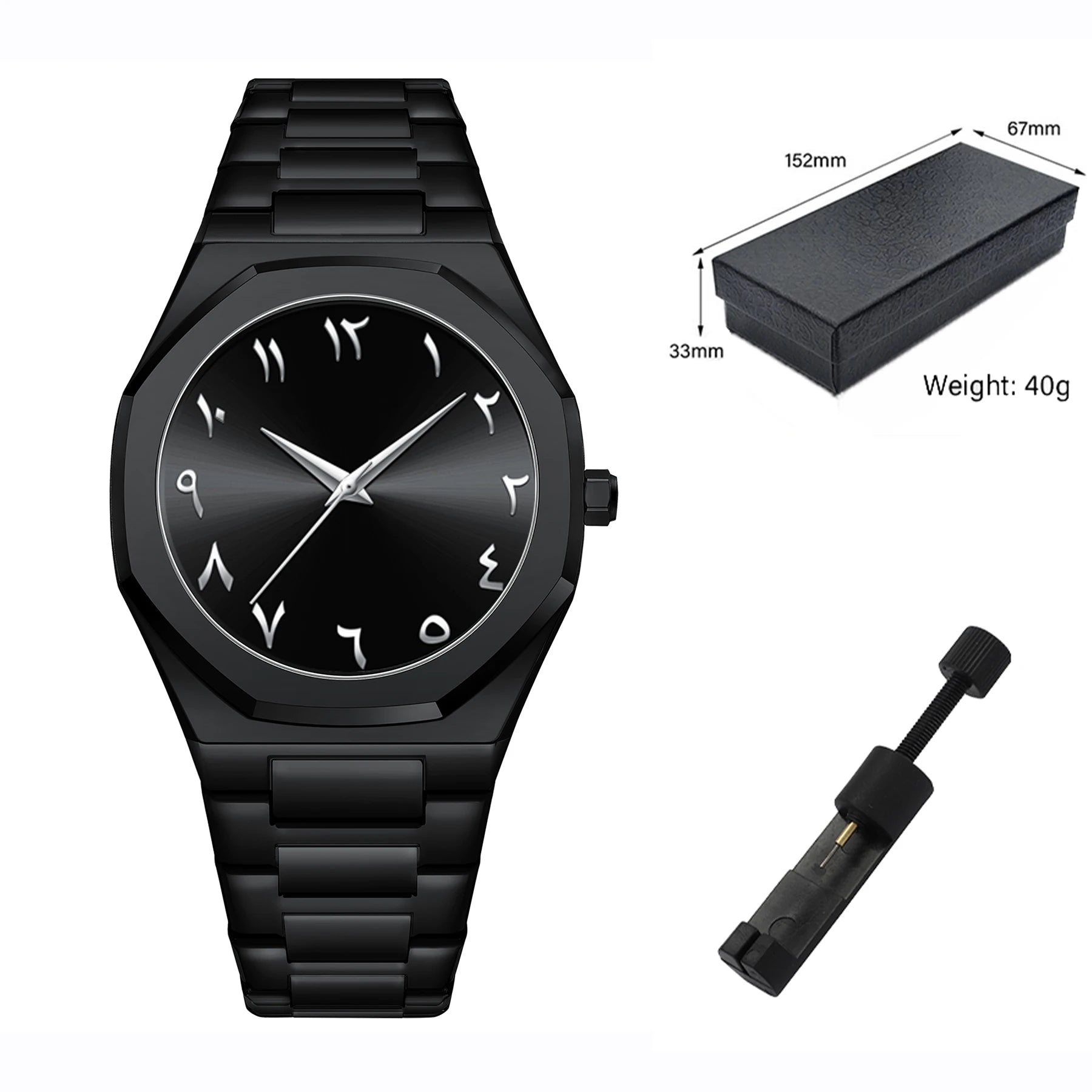 Reloj Minimalista Masculino All Black – Diseño Único y Moderno