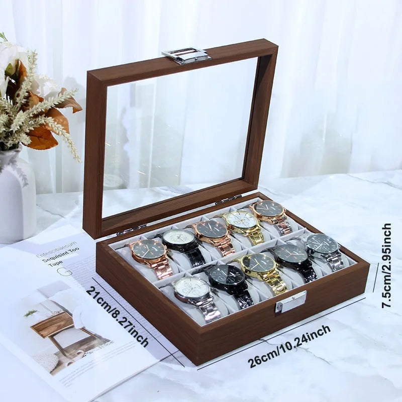 Vitesse Walnut Vault – Caja de Relojes Artesanal en Nogal