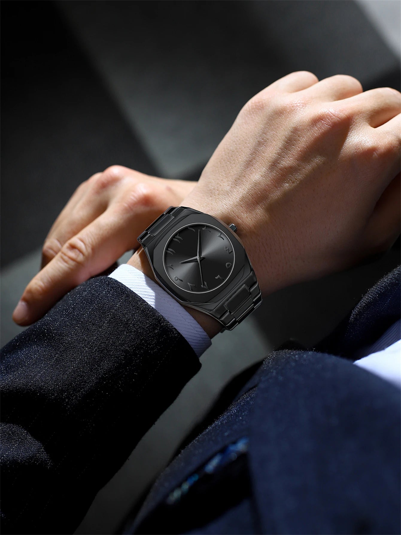 Reloj Minimalista Masculino All Black – Diseño Único y Moderno