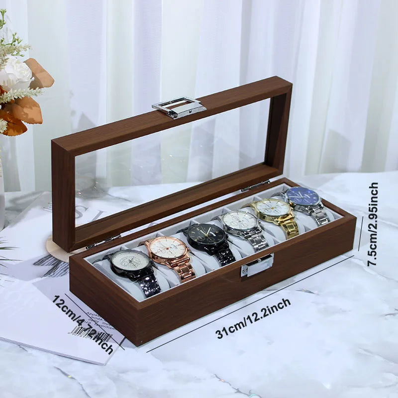 Vitesse Walnut Vault – Caja de Relojes Artesanal en Nogal