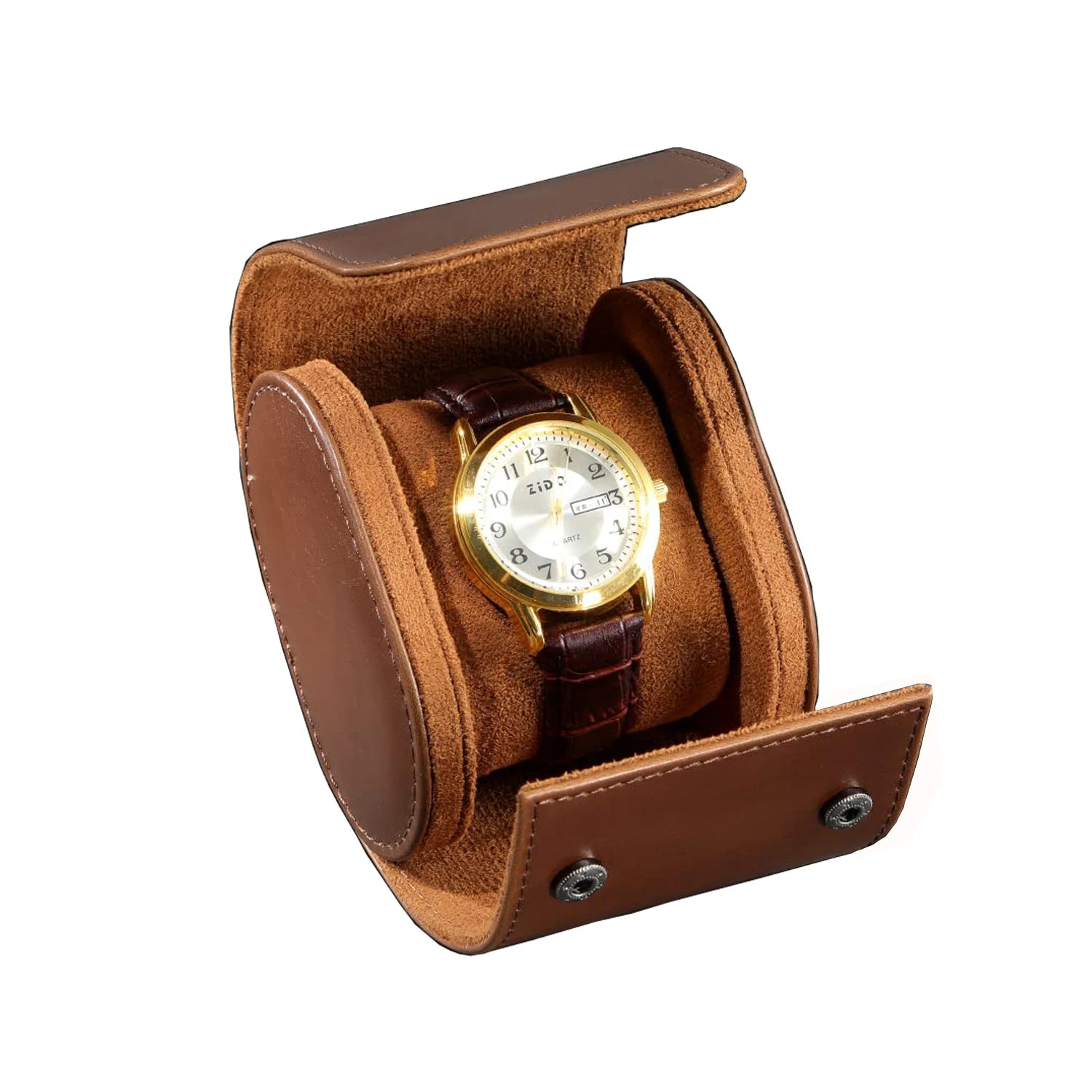 Vitesse Travel Vault 3 – Estuche de Cuero para Relojes