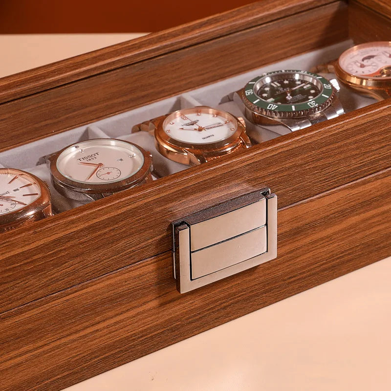 Vitesse Walnut Vault – Caja de Relojes Artesanal en Nogal